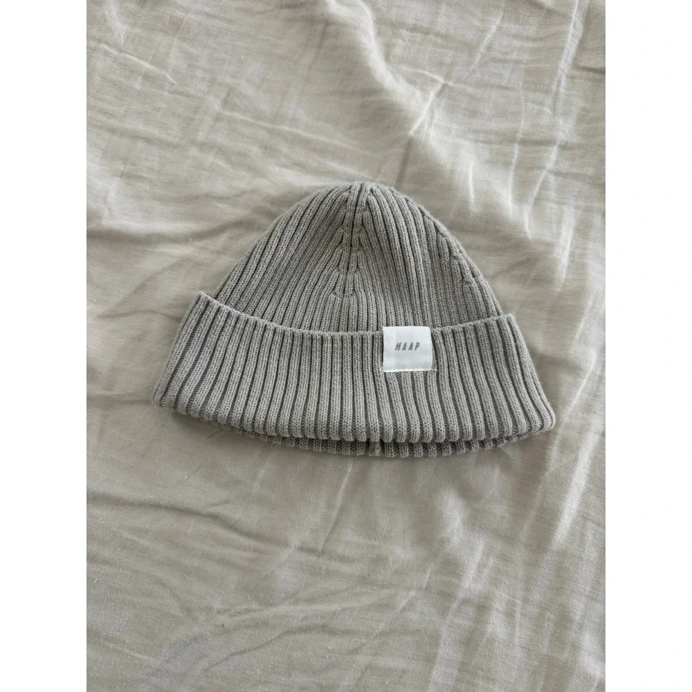 MAAP Cycling Grey Ribbed Beanie Hat